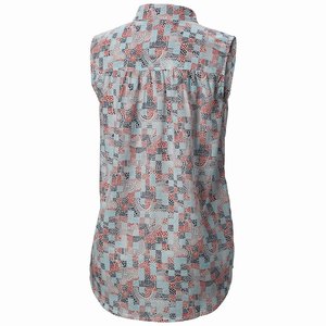 Columbia PFG Sun Drifter™ II Sleeveless Skjorta Dam Grå/Rosa (REOXJ8439)